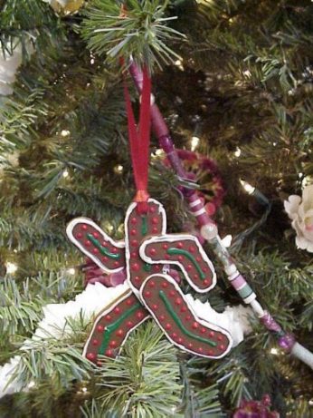 Finished Gingerbread man ornament