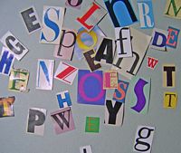 Assorted Cut Out Letters