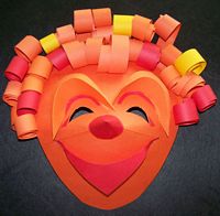 paper sculpture mask