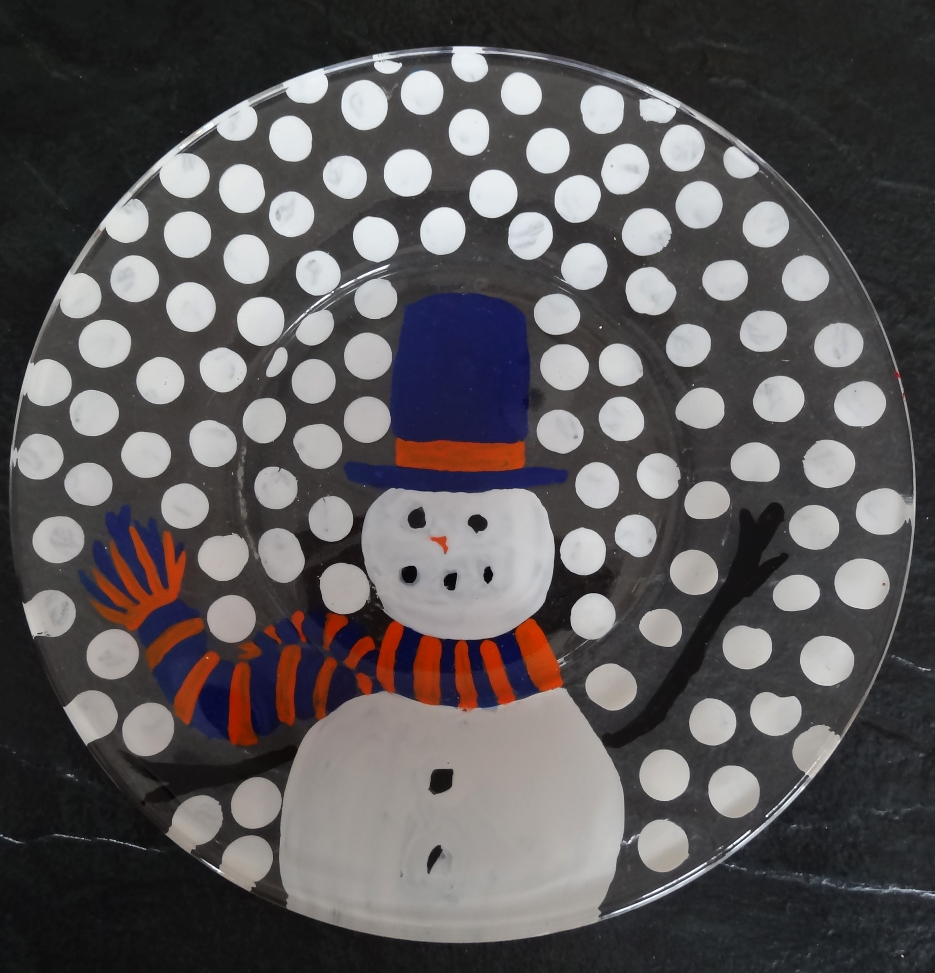 glass plate painting