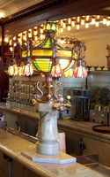 The Tiffany-style counter Lamp restored